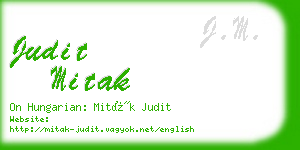 judit mitak business card